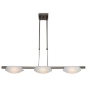 Foto para 300w (3 x 100) Nido R7s J-78 Halogen Dry Location Oil Rubbed Bronze Frosted Semi-Flush or Pendant (CAN 5.5"x5.5"x0.9")