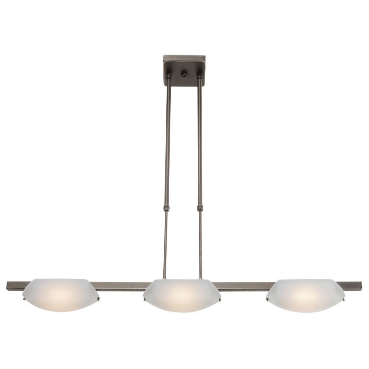 Foto para 300w (3 x 100) Nido R7s J-78 Halogen Dry Location Oil Rubbed Bronze Frosted Semi-Flush or Pendant (CAN 5.5"x5.5"x0.9")