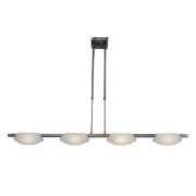 Picture of 400w (4 x 100) Nido R7s J-78 Halogen Dry Location Mat Chrome Frosted Semi-Flush or Pendant (CAN 5.5"x5.5"x0.9")