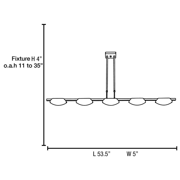 Foto para 500w (5 x 100) Nido R7s J-78 Halogen Dry Location Oil Rubbed Bronze Frosted Semi-Flush or Pendant (CAN 5.5"x5.5"x0.9")
