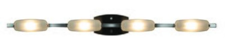 Foto para 400w (4 x 100) Nido R7s J-78 Halogen Dry Location Mat Chrome Frosted Wall & Vanity (CAN 7.25"x4.5"x0.5"Ø4.4")