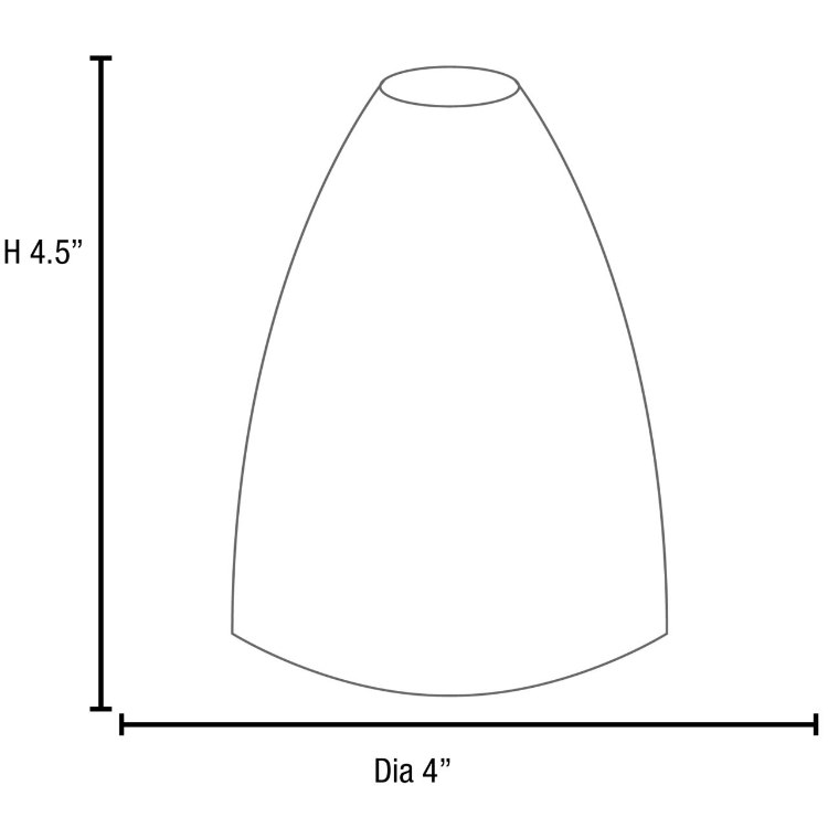 Foto para French Frit Opal Italian Hand Blown Glass Shade