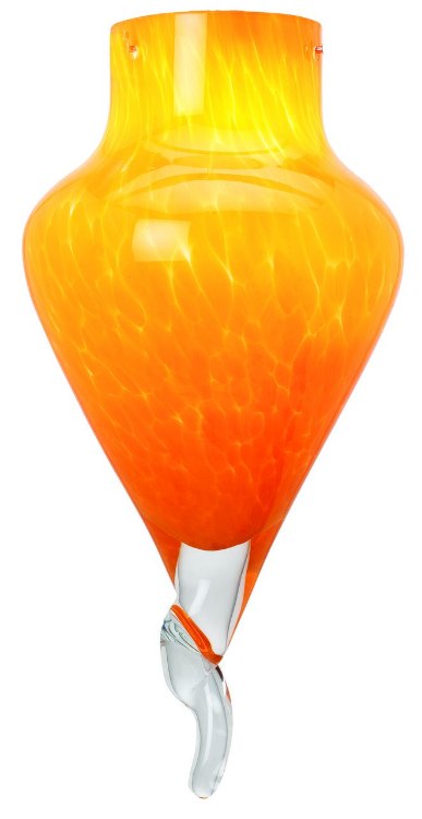 Foto para Genie YEL Hand Blown Glass Shade 14"Ø6.5"