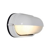 Picture of 60w Nauticus E-26 A-19 Incandescent White Frosted Wet Location Bulkhead 8.25"x4.25" (CAN 8"x4.4"x1")