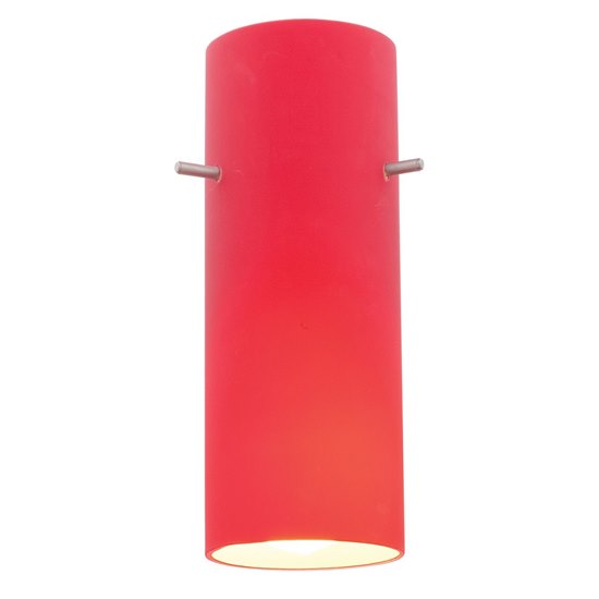 Foto para Cylinder Red Pendant Glass Shade