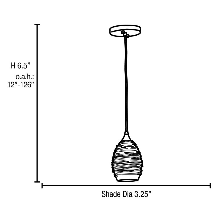 Foto para 60w Adele E-26 A-19 Incandescent Dry Location Brushed Steel White Glass Pendant (CAN 0.75"Ø5.25")