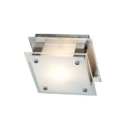 Picture of 60w Vision G9 G9 Halogen Damp Location Brushed Steel Frosted Flush-Mount