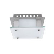 Picture of 60w Vision G9 G9 Halogen Damp Location Brushed Steel Frosted Flush-Mount