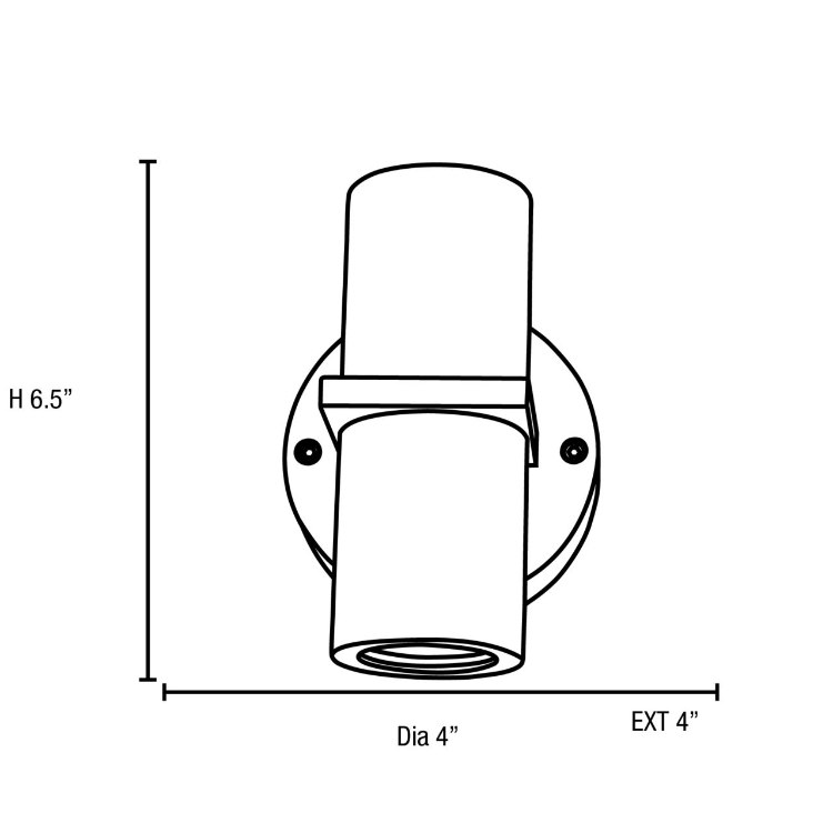 Foto para 70w (2 x 35) KO GU-10 MR-16 Halogen Bronze Clear Marine Grade Wet Location Spotlight (CAN 1.5"Ø4.2")
