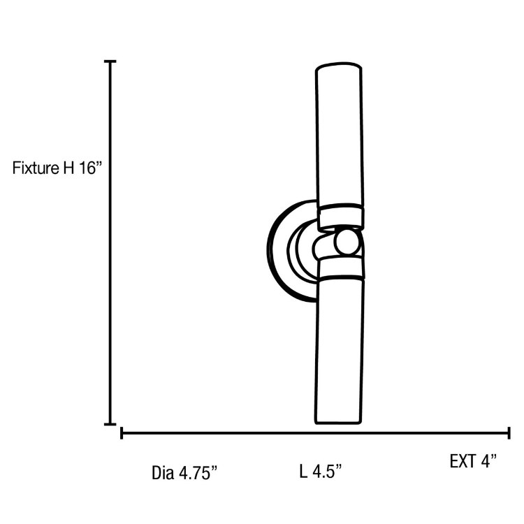 Foto para 80w (2 x 40) Lynx G9 G9 Halogen Dry Location Brushed Steel Opal Wall & Vanity (CAN 0.25"x0.9")