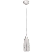 Picture of 60w Tomahawk E-26 A-19 Incandescent Dry Location Brushed Steel Steel Pendant (CAN 0.9"Ø4.5")