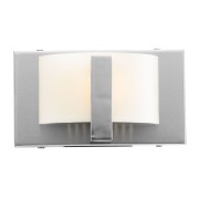 Picture of 40w Oracle G9 G9 Halogen Damp Location Brushed Steel Opal Wall & Vanity