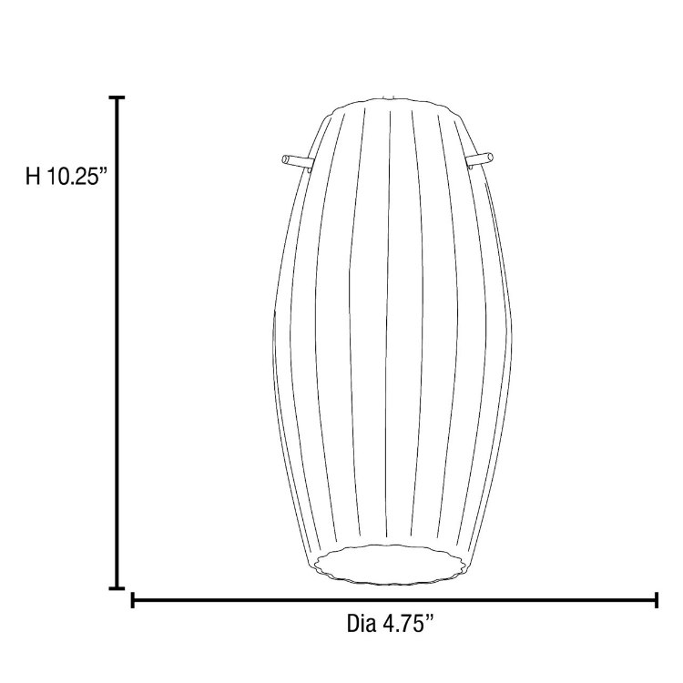 Foto para Fleur AMM Moulded Glass Cylinder Glass Shade