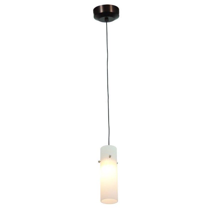 Foto para 5w Tungsten Module Dry Location Bronze Cobalt LED Pendant with Anari Silk (l) Glass