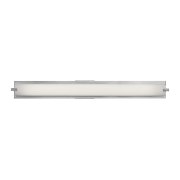 Picture of 39w Geneva Bi-Pin T-5 HO Linear Fluorescent Damp Location Brushed Steel Opal Wall & Vanity (CAN 37.4"x2.25"x1.25"Ø4.4")