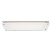 Foto para 39w Vision Bi-Pin T-5 HO Linear Fluorescent Damp Location Brushed Steel Frosted Fluorescent Ceiling Wall Fixture (CAN 34.6"x4.25"x1.4")