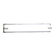 Foto para 78w (2 x 39) Sequoia Bi-Pin T-5 HO Linear Fluorescent Damp Location Brushed Steel ACR Wall & Vanity (CAN 36.75"x5.25"x0.6")
