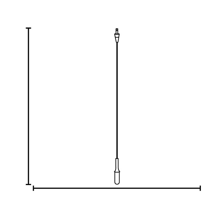 Foto para 35w Omega GY6.35 Bi-Pin Halogen Dry Location Brushed Steel Low Voltage Pendant excluding Mono-Pod (CAN 1.5")