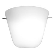 Picture of 60w Aire E-12 B-10 Incandescent Damp Location Chrome Opal Silk Glass Wall Scone