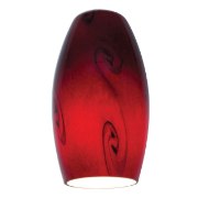 Picture of Merlot Red Sky Pendant Glass Shade