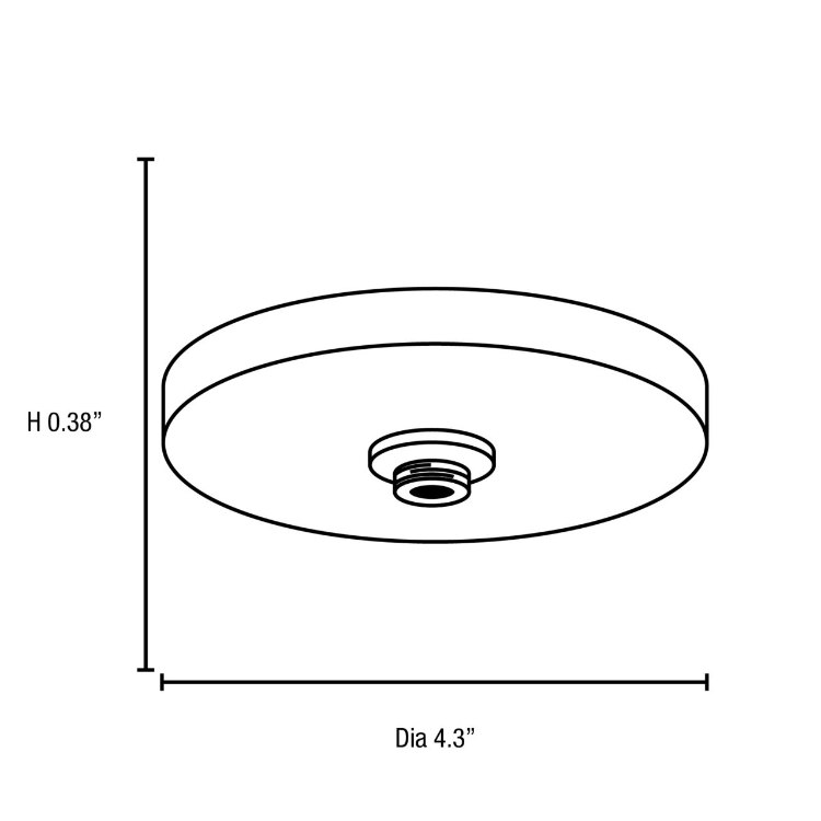 Foto para 50w UniJack Dry Location Brushed Steel Low Profile UniJack Mono-Pod