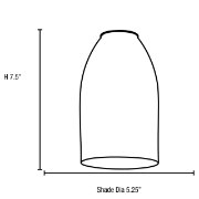 Foto para 100w Bordeaux Glass Pendant E-26 A-19 Incandescent Dry Location Brushed Steel Cobalt Glass 7.5"Ø5.25" (CAN 1.25"Ø5.25")