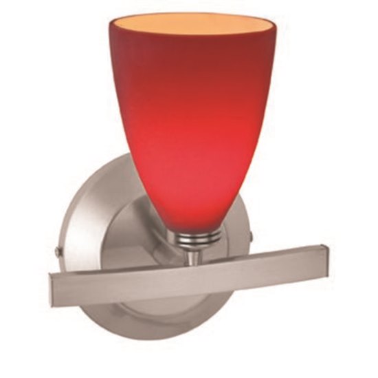 Picture of 60w Sydney G9 G9 Halogen Dry Location Mat Chrome Red Wall & Vanity