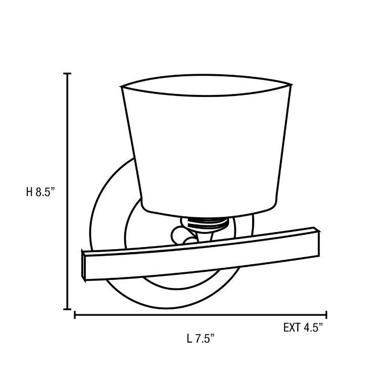 Foto para 60w Sydney G9 G9 Halogen Dry Location Chrome Opal Wall & Vanity 7.5"x8.5"