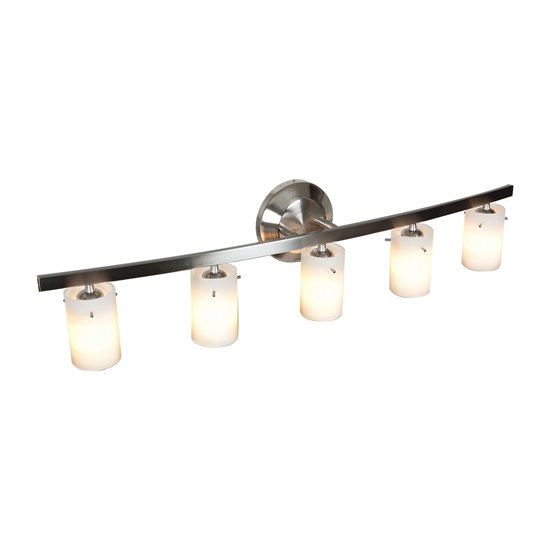 Picture of 300w (5 x 60) Classical G9 G9 Halogen Dry Location Chrome Opal Wall & Vanity