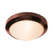 Picture of 15w Oceanus Module 90Plus CRI Bronze Frosted Marine Grade Wet Location Dimmable Led Ceiling Or Wall Fixture Ø12" (CAN 5"x4.6")