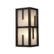 Foto para 60w Zen E-26 A-19 Incandescent Bronze Frosted Marine Grade Wet Location Wall Fixture (OA HT 12)