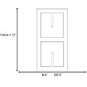 Picture of 60w Zen E-26 A-19 Incandescent Bronze Frosted Marine Grade Wet Location Wall Fixture (OA HT 12)