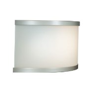 Foto para 100w The 180 E-26 A-19 Incandescent Satin Opal Wet Location Wall Fixture (OA HT 5.5)