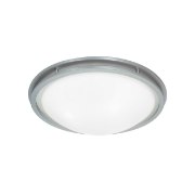 Foto para 15w Aztec Module 90Plus CRI Damp Location Brushed Steel White Dimmable Led Flush-Mount 4"Ø14" (OA HT 4)