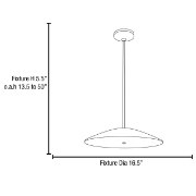 Picture of 39w (3 x 13) Stealth GU-24 Spiral Fluorescent Damp Location Brushed Steel Frosted - Spherical Pendant (CAN 1.5"Ø5.25")