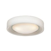 Foto para 15w Splash Module 90Plus CRI Damp Location Chrome Opal Glass Dimmable Led Flush-Mount 3"Ø10.25" (OA HT 3) (CAN 1"Ø7.5")