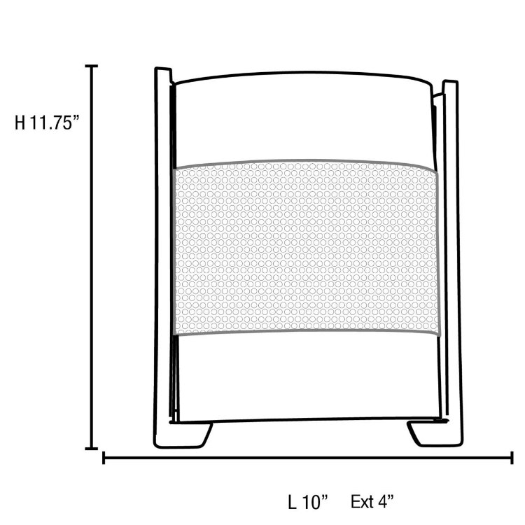 Foto para 16w Iron Module 90Plus CRI Damp Location Brushed Steel Opal Dimmable Led Wall Fixture (OA HT 11.75)