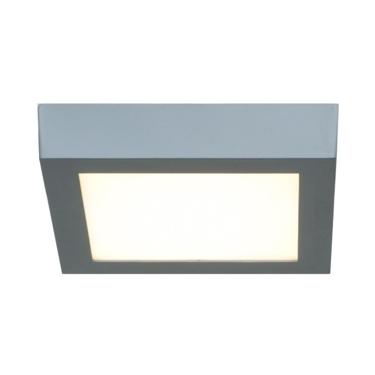 Foto para 12w Strike Module 85CRI LED Damp Location Silver ACR Dimmable Square Led Flush-Mount (OA HT 1.5)