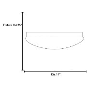 Foto para 15w Catch Module 80CRI LED Damp Location White ACR Dimmable Led Flush-Mount (OA HT 4.25)