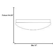 Picture of 22w Catch Module 80CRI LED Damp Location White ACR Dimmable Led Flush-Mount (OA HT 4.25)