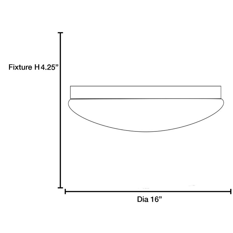 Foto para 22w Catch Module 80CRI LED Damp Location White ACR Dimmable Led Flush-Mount (OA HT 4.25)