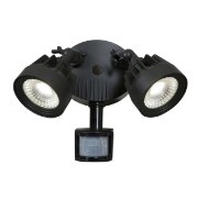 Picture of 21w (2 x 10.5) Guardian Module 80CRI LED Black Wet Location Security Spotlight (OA HT 10)