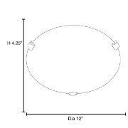 Foto para 15w Mona Module 90Plus CRI Dry Location Brushed Steel Alabaster Dimmable Led Flush Or Wall Mount 4.25"Ø12" (OA HT 4.25) (CAN Ø9.75")