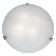 Foto para 30w Mona Module 90Plus CRI Dry Location Brushed Steel Alabaster Dimmable Led Flush Or Wall Mount (OA HT 5.5) (CAN Ø17.5")