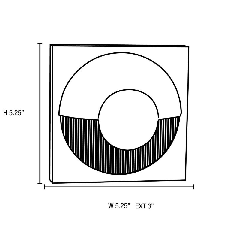 Foto para 3.5w ZyZx Module 85CRI LED Bronze Marine Grade Wet Location Led Wallwasher (CAN 5.25"x1")