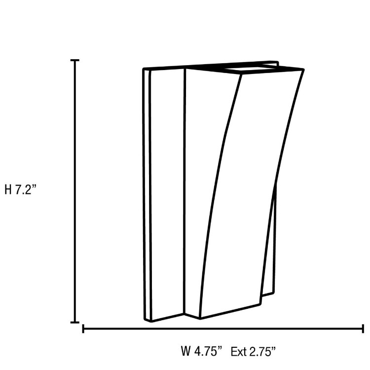 Foto para 4.5w Archer Module 85CRI LED Satin Clear Marine Grade Wet Location Led Wallwasher (CAN 7.2"x4.75"x0.4")