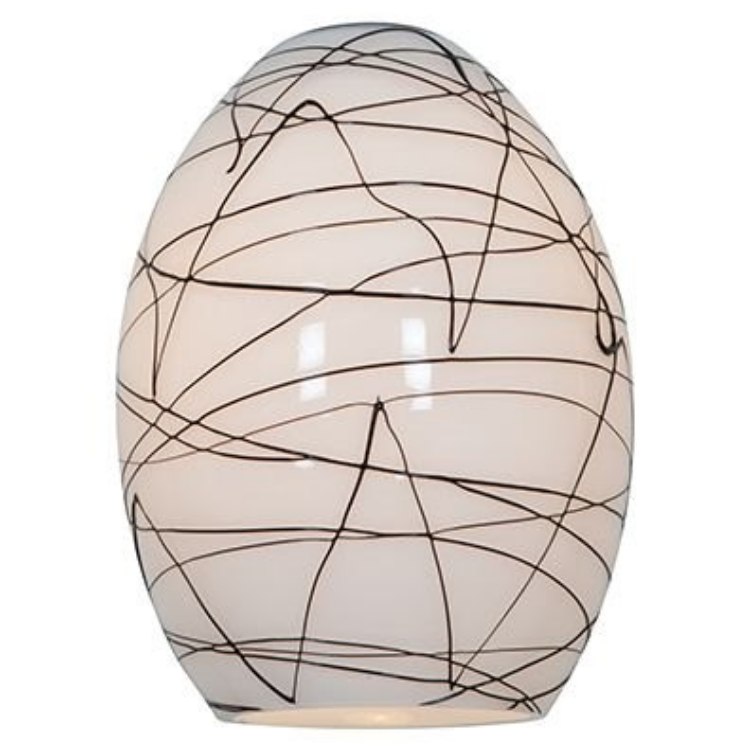 Foto para FireBird BLWH Brandy Pendant Glass Shade (OA HT 9)