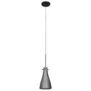 Foto para 35w Cavo GY6.35 Bi-Pin Halogen Dry Location Bronze Metal Italian Wire Glass Uj Mini Pendant Including Low Profile Mono-Pod (CAN 0.5"Ø4.5")