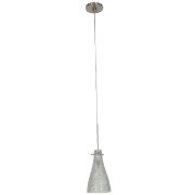 Foto para 35w Cavo GY6.35 Bi-Pin Halogen Dry Location Brushed Steel Crystal Italian Wire Glass Uj Mini Pendant Including Low Profile Mono-Pod (CAN 0.5"Ø4.5")