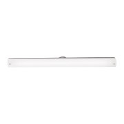 Picture of 39w Vail Bi-Pin T-5 HO Linear Fluorescent Damp Location Brushed Steel Opal Wall Vanity Fixture 37.5"x4.25" (OA HT 4.25) (CAN 37.5"x3"x1.25"Ø4.4")